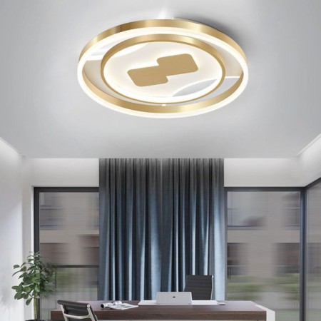 Bedroom Living Room Modern Round LED Flush Mount Ceiling Light