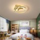 Bedroom Kids Room Gold Dolphin LED Flush Mount Ceiling Light