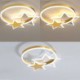 Acrylic Double Stars Light Fixture Bedroom Kids Room Star LED Flush Mount Ceiling Light