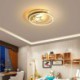 Gold Acrylic Light Fixture Bedroom Kids Room Moon Star LED Flush Mount Ceiling Light