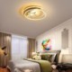 Gold Acrylic Light Fixture Bedroom Kids Room Moon Star LED Flush Mount Ceiling Light