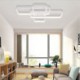 Bedroom Office Modern Minimalist LED Flush Mount Triple Rectangle Layer Ceiling Light