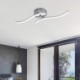 Bedroom Hallway Modern Simple LED Flush Mount Acrylic Wave Shaped Ceiling Light