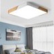 Super Thin Design Lamp Living Room Dinging Room Light Simple LED Flush Mount Wood Frame Ceiling Light