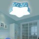 Ocean Star LED Flush Mount Red and Blue Modern Simple Style Living Room Dining Room Bedroom