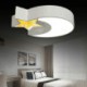 Moon and Star LED Flush Mount Black and White Modern Simple Style Living Room Dining Room Bedroom