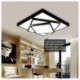 Geometric Shape LED Flush Mount Black and White American Rural Style Living Room Dining Room Bedroom