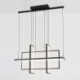 For Living Room Dining Room Modern Led Pendant Light Square Contemporary Chandelier