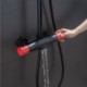 Handheld Shower Faucet System with Brass Shower Faucet Set Black+Red Color Match