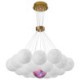 Modern 3D Print Balls Pendant Lamp Moon Bubble Chandelier For Dining Room Children Room