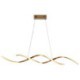 Minimalist Wave Hanging Light Fixture for Living Dining Modern Pendant Lighting LED Ceiling Lamp