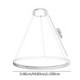 Acrylic Circle Hanging Light Led Pendant Light For Living Room