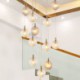 Creative Decorative Glass Globe Loft Villa LED Glass Pendant Light