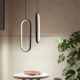 Acrylic Decorative Light Fixture Oval LED Pendant Light