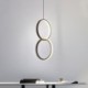 LED Double Ring Pendant Light with Minimalist Design