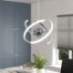 Swivel LED Globe Pendant Light Decorative Lamp for Living Room