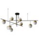 Living Room Bedroom LED Glass Ball Chandelier Ceiling Light