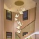 Modern Decoration Lighting Staircase Loft Dining Room Unique LED Butterfly Pendant Light