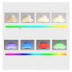 RGB LED Pendant Light Remote APP Control Bluetooth Music Speaker Light Bedroom Bar