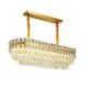 Nordic Modern LED Pendant Light Chandelier Oval Glass Living Room Hotel