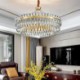 Modern Minimalist Circular Chandelier Living Room Study LED Glass Pendant Light