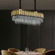 Living Room Dining Room Contemporary LED Oval Chandelier Glass Pendant Light