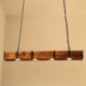 Rectangle Wood Ceiling Light Kitchen Island Restaurant Industrial Style LED Pendant Light