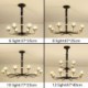 Elegant Crystal Chandelier Living Room Bedroom Modern Crystal LED Pendant Light