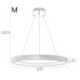 Minimalist Acrylic Light Fixture Living Room Study Room LED Ring Pendant Lamp