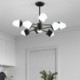 Polygon Chandelier Lamp Warmth Lighting Living Room Bedroom Light Contemporary LED Pendant Light