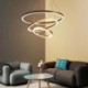 80+60+40cm LED Pendant Light Drawing Craft 3 Rings Lamp