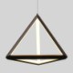 Geometric Triangle Light Creative Lamp Restaurant Bedroom Lighting Postmodern LED Pendant Light