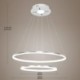 I'll Be Your Backbone LED Pendant Light Acrylic 2 Rings Lamp 60+40cm