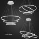 LED Acrylic 3 Rings Pendant Lamp 80+60+40cm (I'll Be Your Backbone)