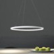 60cm Modern LED Pendant Light Acrylic Ring Lamp