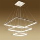 3 Layers LED Pendant Light Acrylic Square Ceiling Light 70+50+30cm