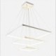 3 Layers LED Pendant Light Acrylic Square Ceiling Light 70+50+30cm