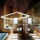 Acrylic Ceiling Light Square Lighting 70cm LED Pendant Light