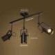 Long Fixture Spot Light Black Industrial Spot Light Retro Style Stoving Varnish