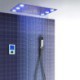 Ceiling Mount Shower HandHeld Shower Chrome Top Luxury LED Thermostatic Shower System with Temperature Display