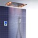 Ceiling Mount Shower HandHeld Shower Chrome Top Luxury LED Thermostatic Shower System with Temperature Display