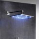 Concealed Installation Chrome LED Shower Faucet System Shower Set 8/10/12 Inch Shower Head Available