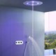 Ceiling Mount Rainfall Shower Head & Handheld Sprayer Shower Combo Set LED Rain Shower System