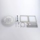 Ceiling Mount Rainfall Shower Head & Handheld Sprayer Shower Combo Set LED Rain Shower System