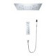 LED Ceiling Rainfall Shower Head For Bathroom With Handheld Spray Combo Shower Body Jets