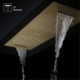 LED Ceiling Rain Shower Head with Body Jets and Handheld Shower