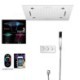 20-Inch LED Ceiling Mount Shower System with Bluetooth Music Control and Infrared Remote