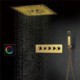 Rainfall Shower System with Hand Shower and LED Control Touch Panel