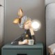 Nordic Table Lamp Resin Table Light Human Sculpture