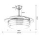 ABS Fan Blade Acrylic LED Bedroom Restaurant Lighting Modern Ceiling Fan Lamp